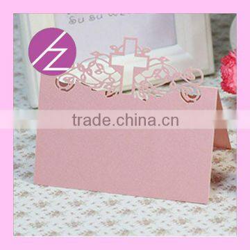 Latest Design Laser Cut Place Card Holder Table Seat Card for Wedding ZK-37