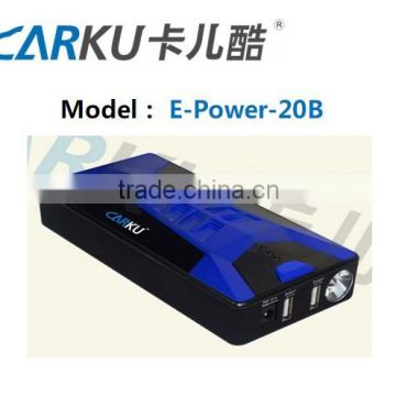 Carku 7500mah 12V mini emergency fast car charger portable car charger for smartphone