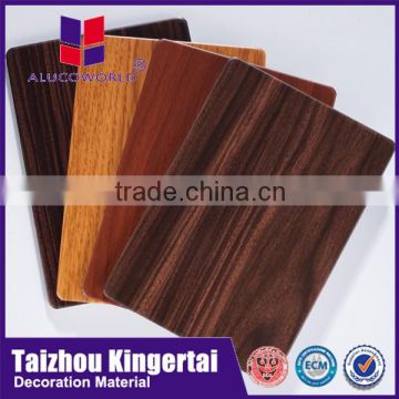 Alucoworld FACTORY OUTLET wooden finish aluminium plastic panel exterior wall finishing material