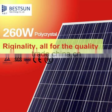Bestsun solar power generator Poly crystal 250W solar panels with solar system project 20kw grid-connected PV power generation