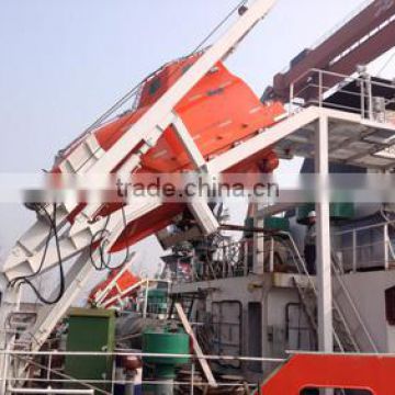 16 persons Marine GRP Totally Enclosed Free Fall Life Boat With Davit