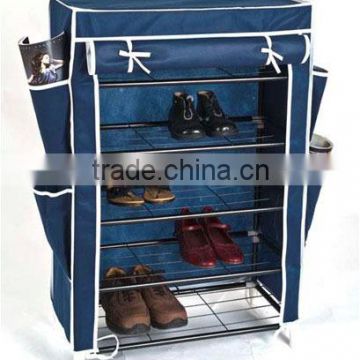 New style portable 5 tiers non-woven fabric shoe rack