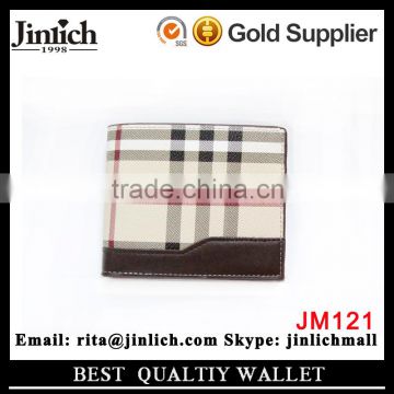 Factory Outlet Designer Male Compact Plaid Exotic Wallet