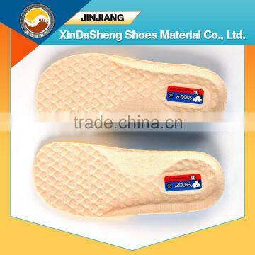 breathable soft foam cloth kids shoe insole