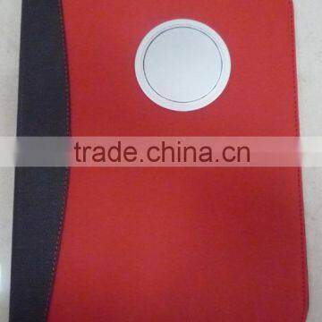 2014 new style zipper portfolio with caculator