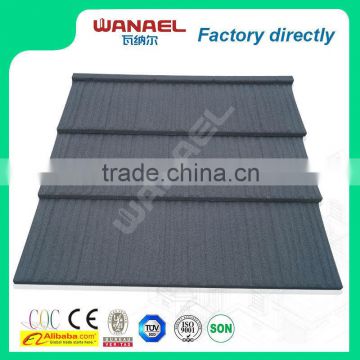 Simple Install Roman Colorful Sun Stone Coated Metal Roofing Tile Made In China Oem