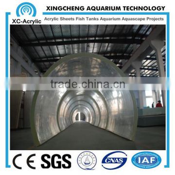 customized acrylic aquarium tunnel on sale for acrylic aquarium tunnel project / acrylic tunnel oceanarium