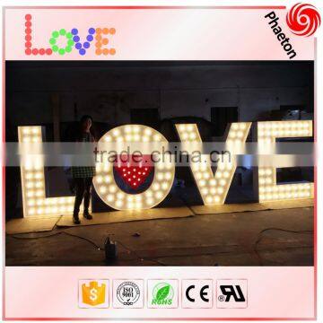 Party decorative metal vintage letter light