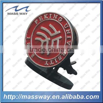 die casting zinc alloy custom fill in color round 3D metal pin badge