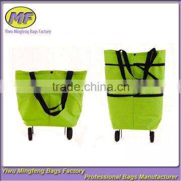 Wholesale Cheap Shoulder Handled Portable Pooh Vegetable Shopping Trolley Bag