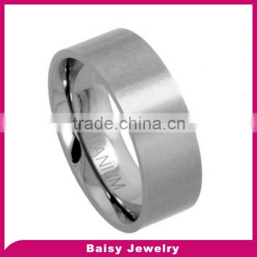 popular style China factory 8mm Flat titanium rings blanks
