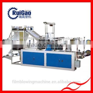 High-speed continuous-rolling tshrit bag making machine