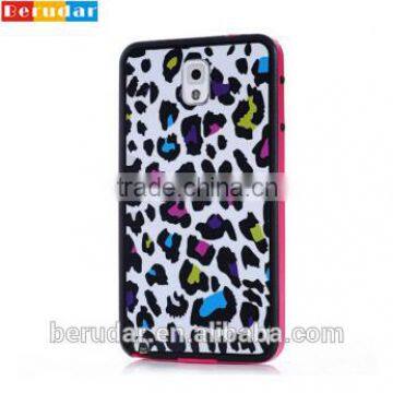 Fashion design tech accessories for samsung note 3 leopard case