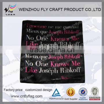 Plastic 100% cotton square bandana for wholesales