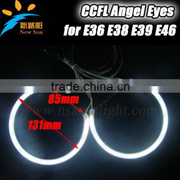 Factory hot sale auto headlights ccfl angel eyes e36 e38 e39, 12V ccfl angel eyes for bmw e46 projector