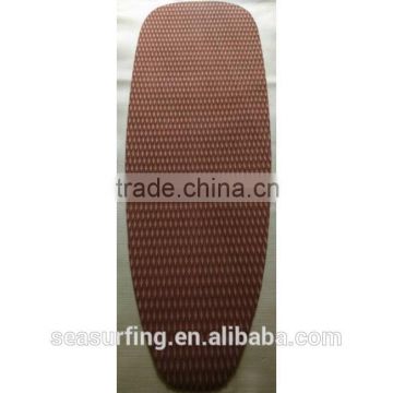 2015 coffee color pad single section sqaure texture traction pad/deck pad