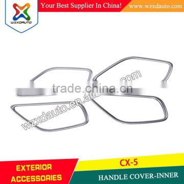 chrome silver inner door handle frame cover trim 4pcs INNER HANDLE COVER FOR MAZDA CX-5