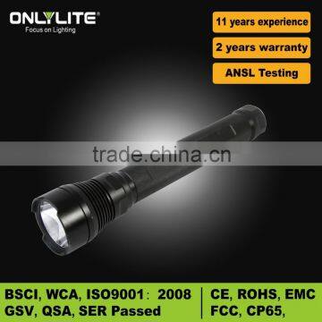 Ninghai Manufacturer high power waterproof flashlight ,Led powerful handled flashlight ,2015 led brightest torch flashlight