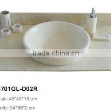 Bathroom new item V3701GL-D02R sink vanity