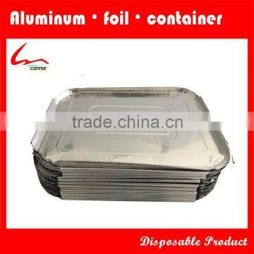 Pure aluminum foil container with aluminum foil cover, good partner, fresh