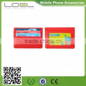 leather factory cheap price leather card holder ID card holder