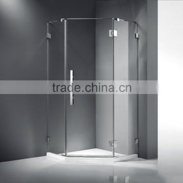 China new fashion transparent Glass shower enclosure