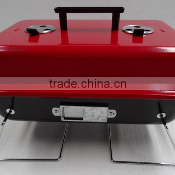Folding charcoal bbq small tabletop barbucue grill