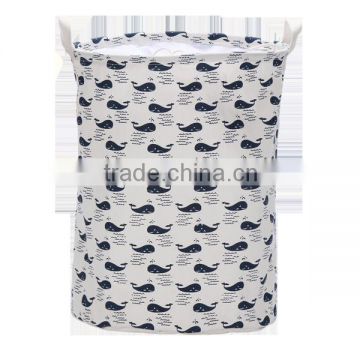 Bathroom Cheap Waterproof Dirty Clothes Polyester Drawstring Laundry Basket