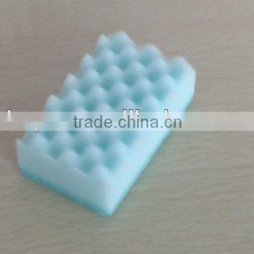 blue wave kitchen cleaning sponge with scouring pad (KP-029)
