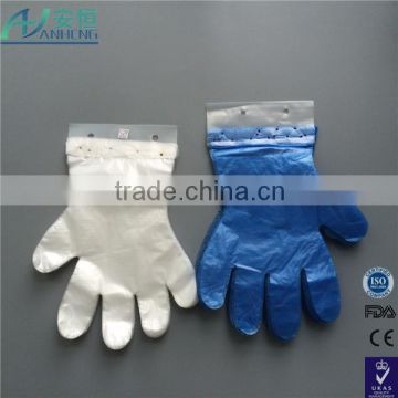 factory cheap disposable head blocker gas station PE glove