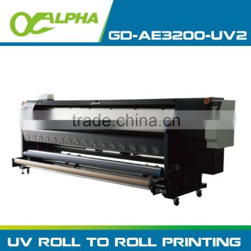 3.2m UV roll to roll PRINTER with LED lamp