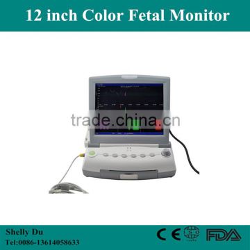 CE Approved 12 inch Color Fetal Baby Monitor(Toco, FHR) RFM-300C-Shelly