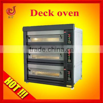 three layers deck oven gas restaurant french bread oven