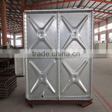 Cubic hot dip galvanized steel water tank in the Malaysia
