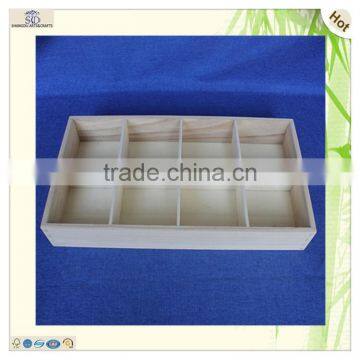 economical large original color polished paulownia wooden plate tray