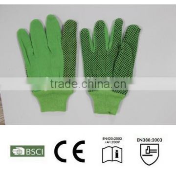 green cheap western safety glove,working glove ,