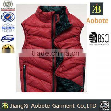 2015 New Arrival Customized Outdoor Men Down Winter Vest,Down Apparel