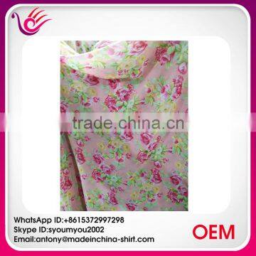 Wholesale china market chiffon print fabric for summer dress CP1040