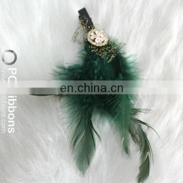 Hot sale feather hair accessory with clips