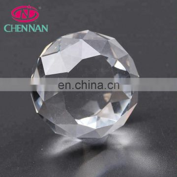 Clear hanging glass crystal ball for chandeliers wedding decoration