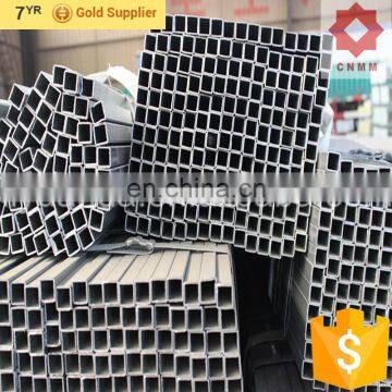 Q195 75 75mm galvanized square steel pipe, pre gi pipe for onstraction