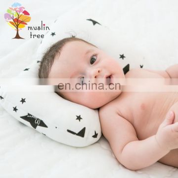 Baby pillow 100% cotton fabric baby pillow flat head 21*32cm