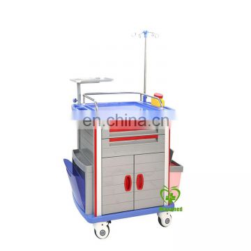 MY-R058 Luxury Hospital ABS Nursing cart/Trolley with Wheels