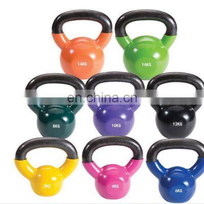 Custom Logo Adjustable Cast Iron Kettlebell 12 Kg Adjustable Kettlebell Multicolor coated