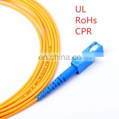 Unionfiber OEM/ODM fiber optic patch cable cord sc pc patcord fibra fiber optic cable patch cord with sc/upc connector