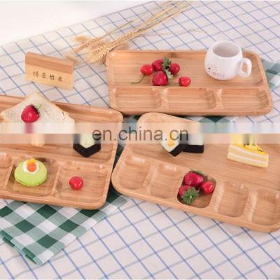Japanese Style Eco Friendly Natural Wooden Bamboo Cafe Food Serving Tray