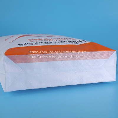Bag Plastic Kraft Paper 40*55*11cm Spout Top Accept Cement Bags 50 Kg