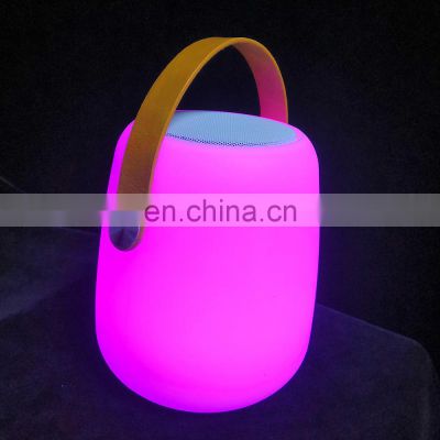 Tws Super Mini Multifunction portable PE plastic  ice bucket Portable Home Theatre Music Lantern Plastic Led Lamp Speaker