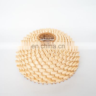 Hot Sale Unique Bamboo Ceiling Lamp Lampshade, Palm Leaf pendant lamp Basket Chandelier High Quality Vietnam Supplier