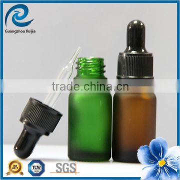 2014 hot sale colored frosted glass bottles with pipette